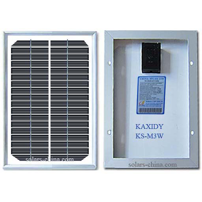3W round solar panel
