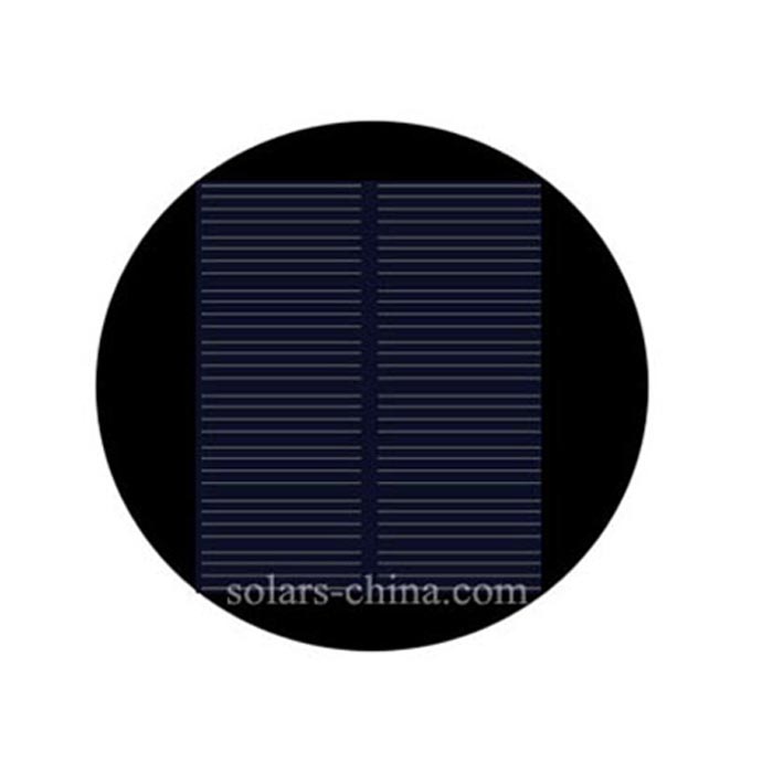 2W round solar panel