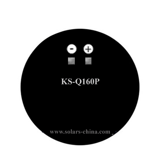 2W round solar panel