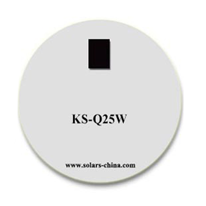 25W round solar panel